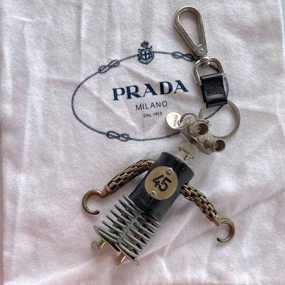 Vintage PRADA Bag Charm  2AR250 Robot tin Trick Series - RARE! - Picture 6 of 10